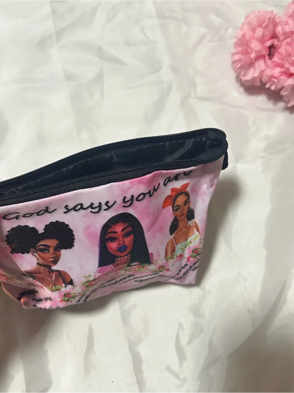 Pink Inspirational  Pouch for Women